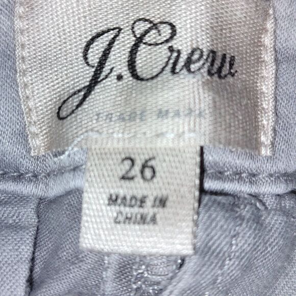 J. Crew light gray skinny cropped jeans  Sz 26 - Picture 7 of 7